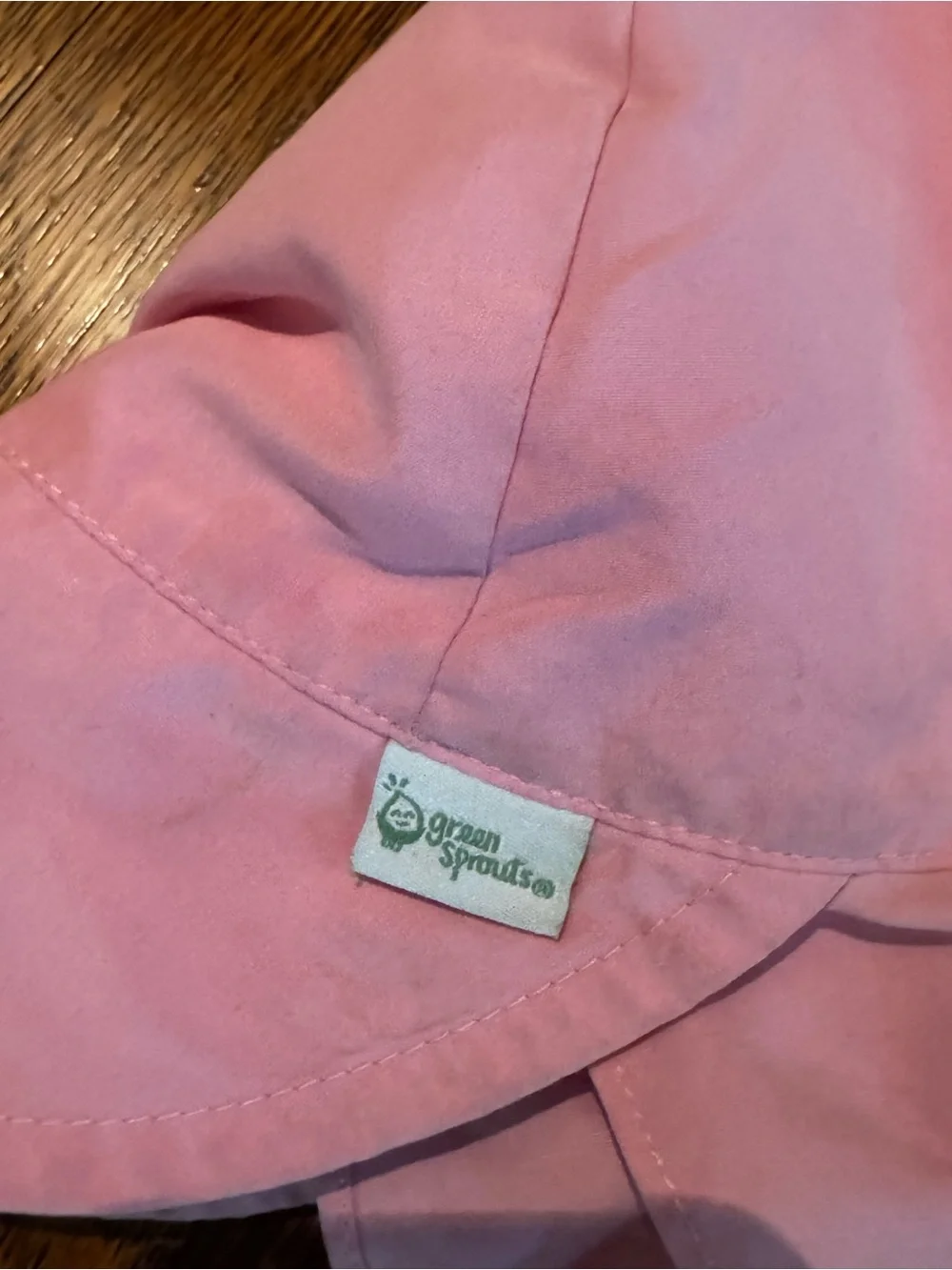 Children's Pink Sun Hat with Chin Ties